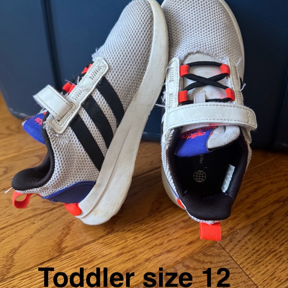 Adidas Toddler Shoes - Gray and Black